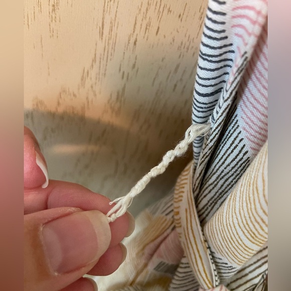 World Market Wide Leg Harem Jumpsuit with tie belt Sz Small Oversized READ - Picture 6 of 15